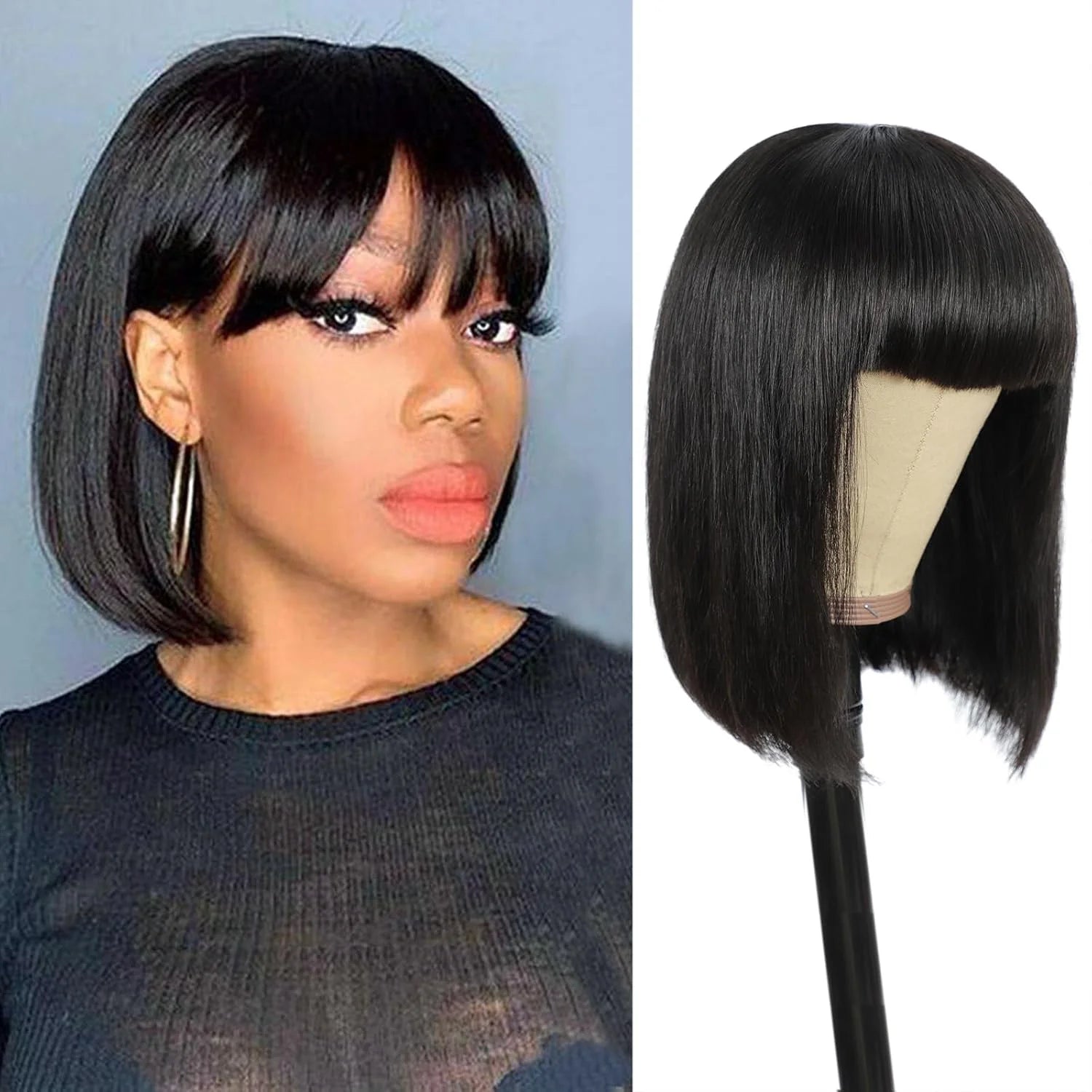 Human Hair Bob Wig